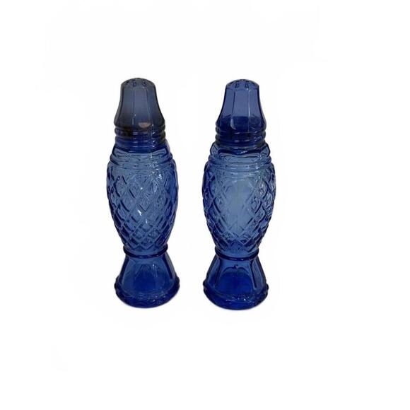 Avon Other - Avon Blue Glass Salt and Pepper Shakers